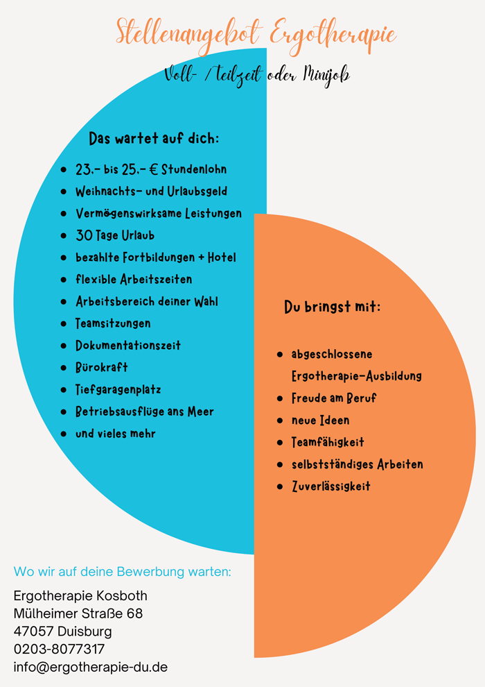 Ergotherapeut (m/w/d) - Ergotherapie Kosboth, M&uuml;lheimer Stra&szlig;e, 47057 Duisburg