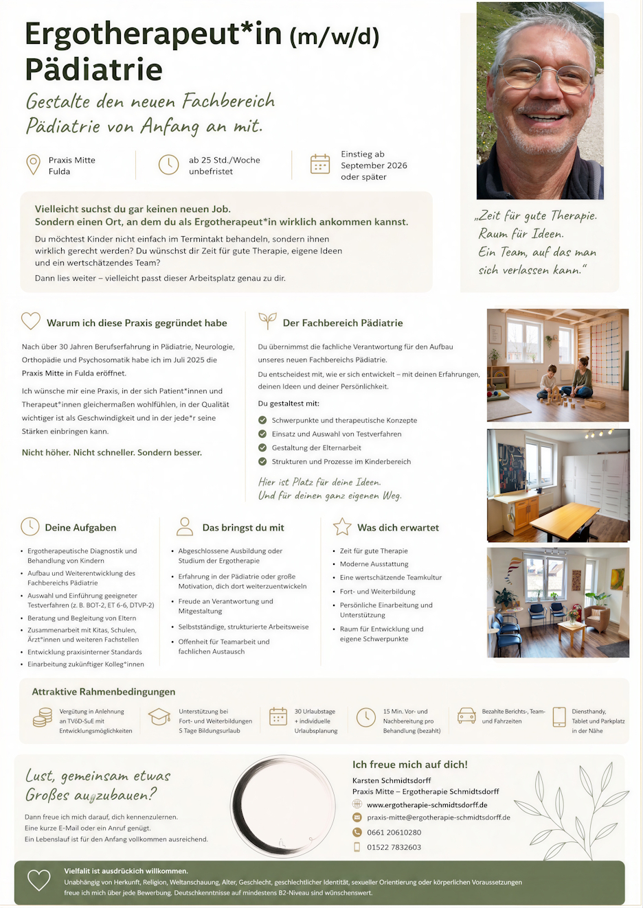 Ergotherapeut*in (m/w/d) P&auml;diatrie - Praxis Mitte &ndash; Ergotherapie Schmidtsdorff, 36037 Fulda