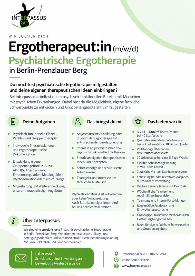 Ergotherapeut (m/w/d) - Interpassus GmbH, Berlin