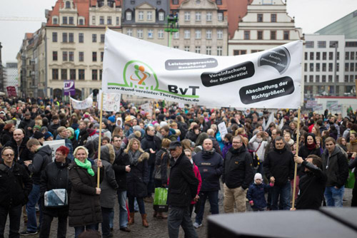 Foto der Demo in Leipzig