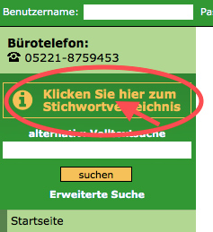 Link zum BED-Stichwortverzeichnis