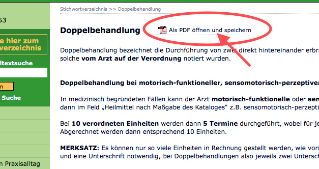 Inhalte des Stichwortverzeichnisses als PDF drucken