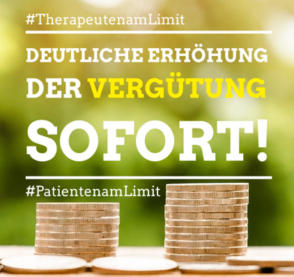 Therapeuten am Limit: Deutliche Erhöhung der Vergütung - SOFORT!