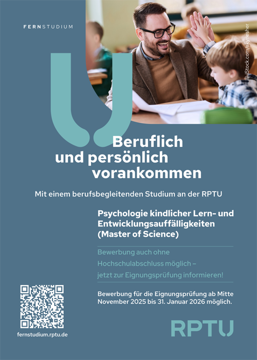 Studiengänge in der Psychologie an der Rheinland-Pfälzischen Technischen Universität Kaiserslautern-Landau (RPTU)